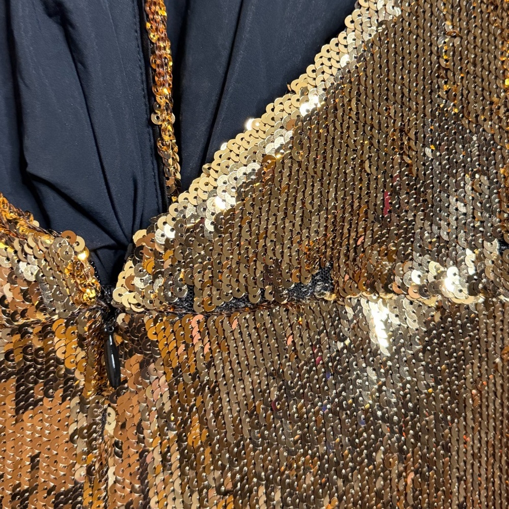 NADINE MERABI Tianna Gold Jumpsuit - Picture 15 of 16